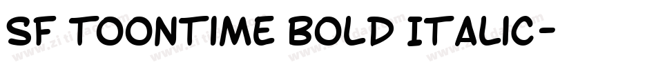 SF Toontime Bold Italic字体转换